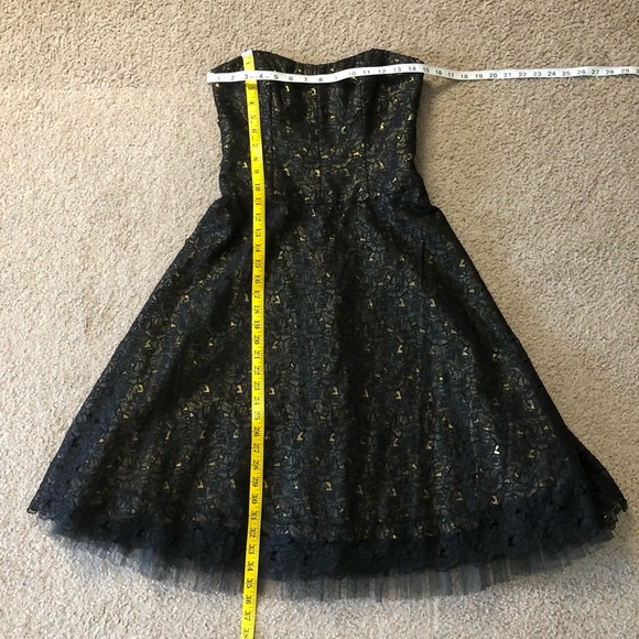 Nicole Miller 100% Silk Lace Dress 6 Prom Formal Party Chic Tulle Lace Ballgown - Picture 5 of 16